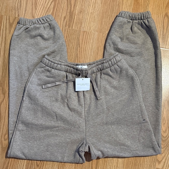 American Eagle Outfitters Pants - Brown/beige/gary Sweatpants